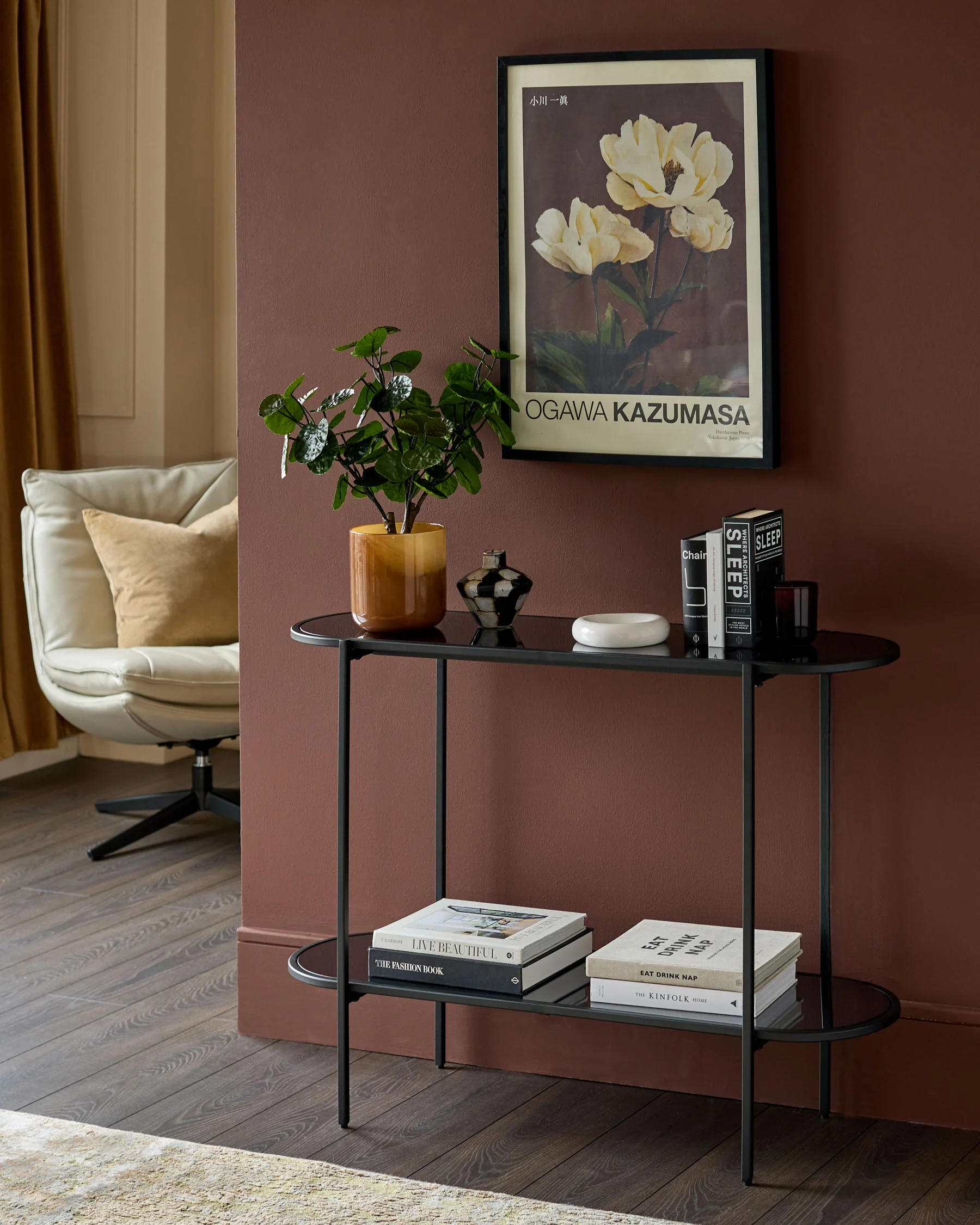 Glass Top Console Tables